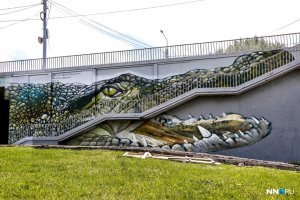 Нижний Новгород: Стрелка, Окский съезд
Но, к моему великому сожалению, Окский съезд с китом уже разрисовала бездарная школота(