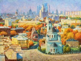 Есть что то от художников эпохи соцреализма: от картин веет какой то верой в светлое будущее, хотя просто изображен текущий момент.