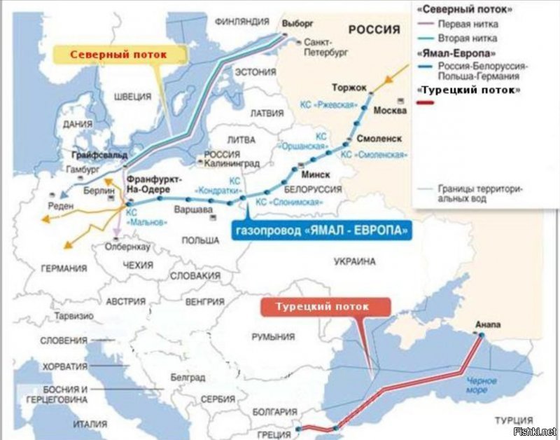 Мне "Течение газа около тупых тел" напоминает эту картинку: