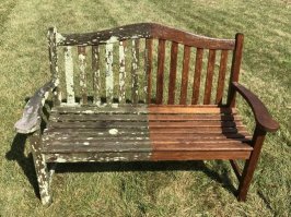 реставрация... обычная реклама клининговой конторы или До и После мытья мойкой высокого давления.