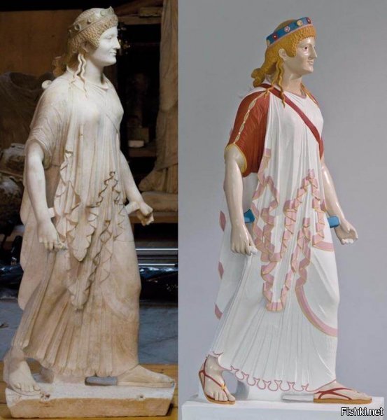 Пёстрое великолепие античности: как изначально были раскрашены древнегреческие статуи
