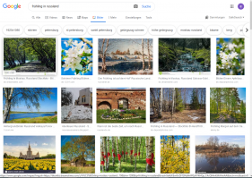 задал на немецком в гуголь. фрюлинг ин Руссланд.
всё норм в немецком контенте: