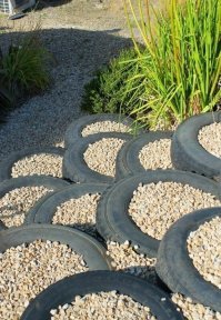 Я ненавижу, когда из покрышек сооружают клумбы или делают какую-то хрень "облагораживая" территорию. Выглядит настолько убого, что блевать тянет! Почему люди этого не понимают? Реально же уныло и  <span style='color:gray'>[мат]</span> выглядит...