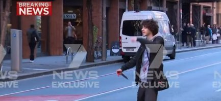 Не было у придурка мачете.Обыкновенный кухонный нож.Но сути не меняет.