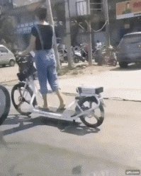 Вы изобрели велосипед, чтобы не ходить пешком, а ехать? Мы изобрели вам велосипед, чтобы вы могли ходить пешком, когда едете...