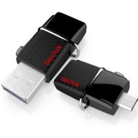 Продаются флеки которые с одной стороны USB с другой Micro USB. Кстати очень удобно перекидывать фотки музыку и т.д. с телефона на компьютер. и т.д.