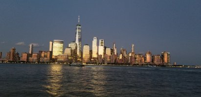 Был в Джерси-Сити в начале июля. Вид на Манхэттен.