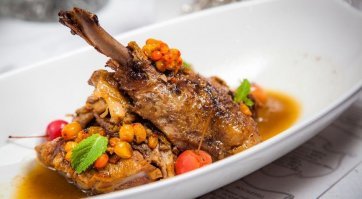 Утка помогла мальчику, обронившему шлепанец