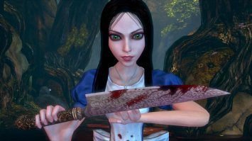 Игра - Alice: Madness Returns (с англ.   «Алиса: безумие возвращается»)   компьютерная игра, приключенческий боевик от третьего лица.
Alice: Madness Returns является сюжетным продолжением компьютерной игры American McGee’s Alice. В игре рассказывается об Алисе Лидделл (англ. Alice Liddell)   девушке, страдающей от эмоциональной травмы, вызванной гибелью её родителей во время пожара. Алиса выписалась из психиатрической клиники и во время действия игры живёт в приюте для душевно травмированных сирот, на попечении доктора Ангуса Бамби, при этом она продолжает испытывать галлюцинации. Чтобы избавиться от душевной травмы и узнать правду о своём прошлом, девушка вновь попадает в Страну чудес, в которой поселилось новое зло.
Шикарная игра