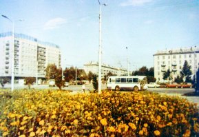 Новосибирск, из архива Главновосибирскстроя. Пр-кт Дзержинского, улица Ленина