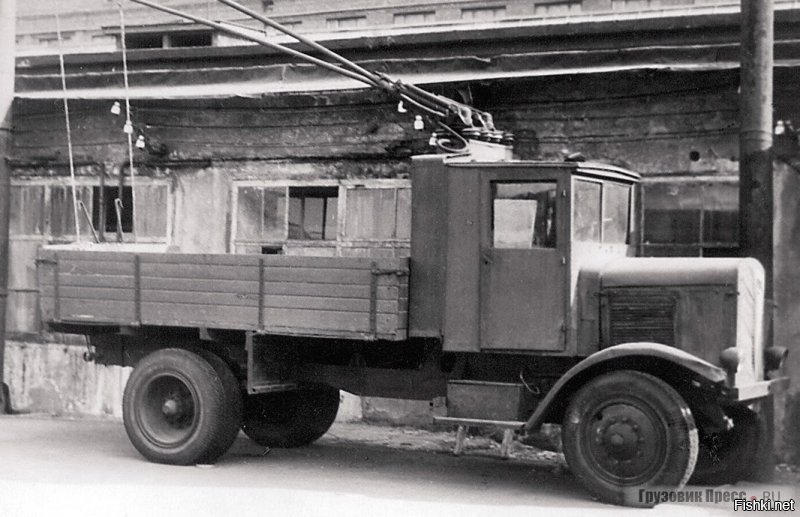 Москва, грузовой троллейбус на базе ЯГ-4, 1930г.
