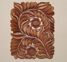 Попробуй резать "Татьянку" 
Простая,быстрая,выглядит аккуратно.я в 99 году даже на курсы ходил учиться резать.  Вырезал шкатулки. выходило неплохо, только финансово не целесообразно. А вот  кому то на днюху или на свадьбу вырезать - хороший подарок.