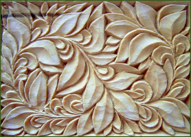 Попробуй резать "Татьянку" 
Простая,быстрая,выглядит аккуратно.я в 99 году даже на курсы ходил учиться резать.  Вырезал шкатулки. выходило неплохо, только финансово не целесообразно. А вот  кому то на днюху или на свадьбу вырезать - хороший подарок.