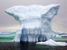 Гигантский снежный портрет в Антарктике рассорил пользователей