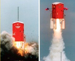 Прототип межпланетного корабля SpaceX впервые поднялся в воздух на 150 метров