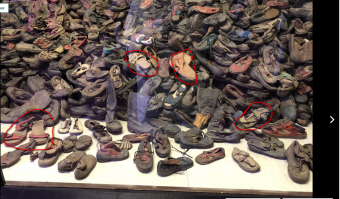 Можете в меня тоже кидать тапками....
Я тоже из тех кто отрицает холокост...
Я бы привел очень много фактов на которые мне бы не ответили...
Просто нас научили в ЭТО верить... БЫЛО и всё тут...
Почитайте Дэ вида Э рнеста Дюка....просто почитайте...! После него я СОВЕРШЕННО по другому на это стал смотреть...
Он не пишет что этого не было..., он просто задаёт вопросы, на которые те кто верит в холокост ответить не могут...
Нас просто НАУЧИЛИ верить в ЭТО...
Я был в Освенциме... и знаете что меня поразило... это кипы вещей узников сваленные горой...
Очки например...целая куча...но почему то 5-8 разновидностей и всё... В тысячах очков и все одинаковы...
Обувь тоже... старые обшарпанные ботинки а между ними цветастые. чуть ли не новые туфли... время как то по разному работает? Причём в общей куче то там, то там одинакова вида обувь...
Не знаю...Но я в Холокост не верю... 
Да умирали, убивали, по болезни там или как, но чтоб целеноправленно вагонами в газовую камеру, не верю...
Всегда выслушивайте два противоположных мнения, а потом делайте выводы!

Пару фото на вскидку...