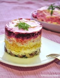 то фото, что загрузил автор, действительно вызовет недоумение даже у многих "наших".
насколько неаккуратный повар может такое назвать салатом