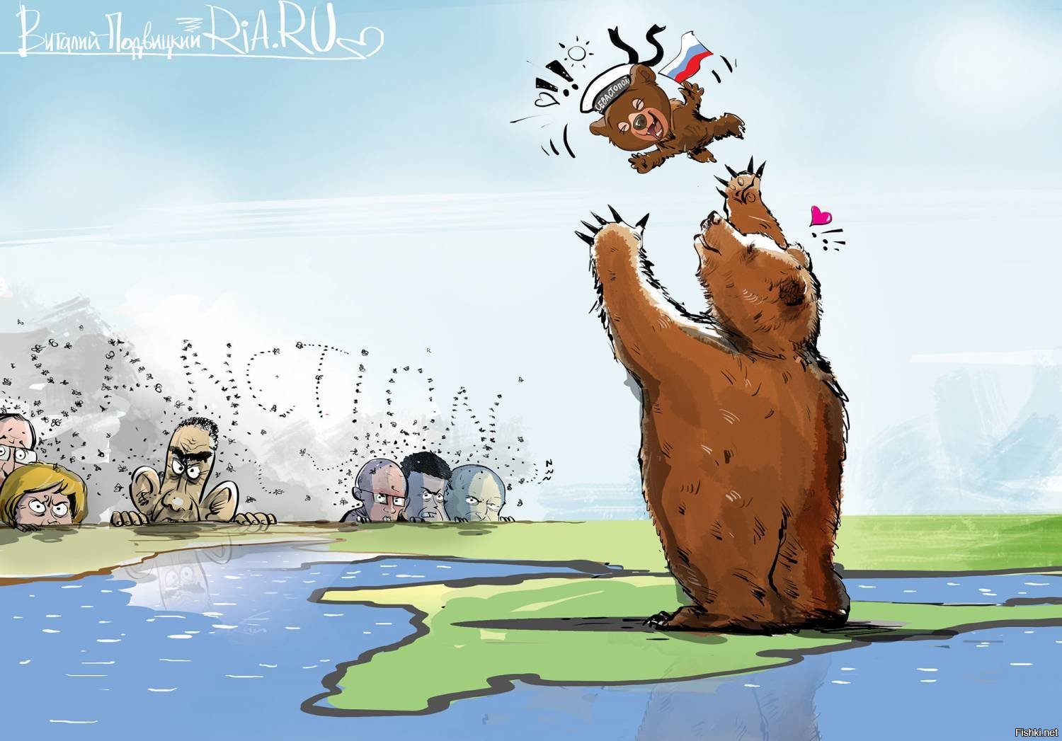 Россия медведь карикатура