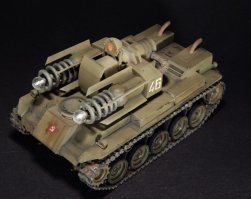 «Повелитель молний». Т-34-85 «Э». По замыслу разработчиков эта машина вооружалась не традиционной пушкой, а электрической, которая (по их расчётам) могла вести огонь разрядами электротока, сила которых могла составлять сотни ампер и, по желанию стреляющего, возрастать до нескольких тысяч ампер. Расчётная дальность стрельбы (заявленная) должна была составлять 4500 метров.