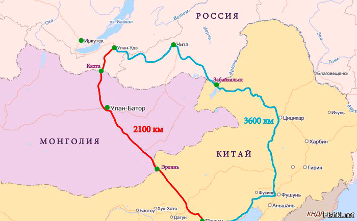 Карта жд дорог монголии