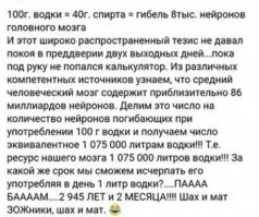 Влияние алкоголя на головной мозг человека