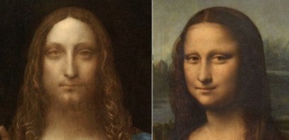 "Спаситель мира" картина называется.
Хотя комментатор отчасти прав. «Спасителя» называют мужской версией «Моны Лизы». Отчасти из-за схожих черт. Здесь можно согласиться. Похожи и глаза, и нос, и верхняя губа.