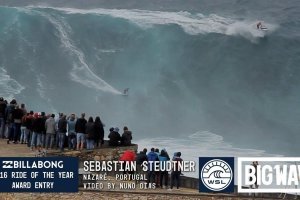 Волны какие-то мелкие. В сети есть фотки, где в Португалии на 30-ти метровых катаются.