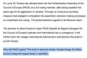 И да, советую меньше смотреть правительственные каналы. И меньше пользоваться русскоязычными СМИ

------------------------------------