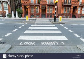 Вот поэтому в Лондоне так вот на асфальте пишут