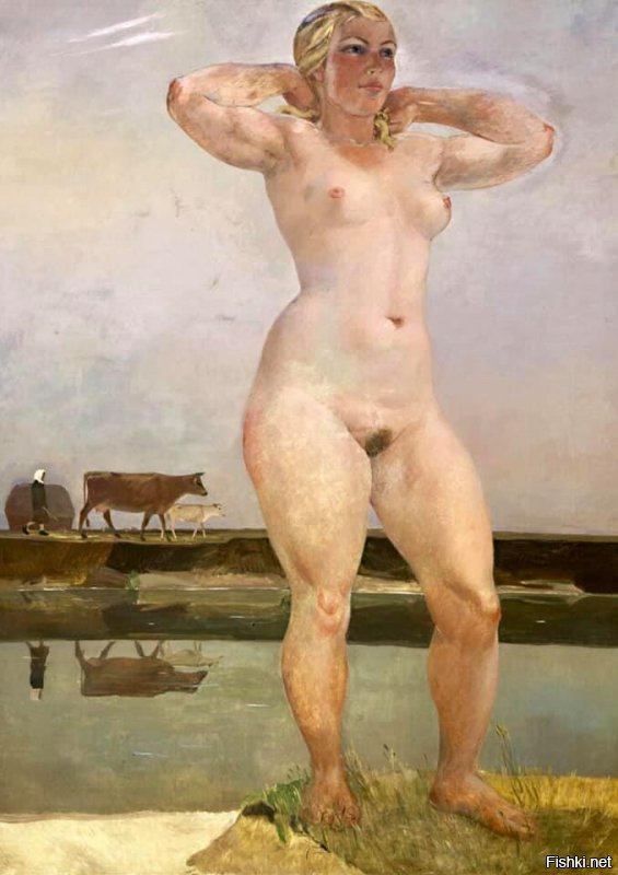 Нет, наше посконное. Не нравится. Вот вам Дейнека тогда. "Купальщица" 1951 г. (правда, Дейнека тоже мальчуганов изображал.)