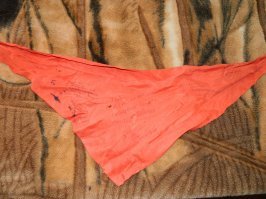 Я свой последний пионерский галстук сохранил. Когда прощались с пионерской организацией, все писали на галстуках пожелания. Какой год-то это был? Десять классов в 1980-м закончил, значит - где-то 1974-й.
«Когда-то здесь аллеи были узки,
И здесь на площади, чуть в стороне
Вожатая в нарядной белой блузке
На шею галстук повязала мне».