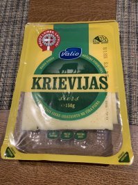 Сыр Российский в Латвии. Krievija - это Россия по-ихнему.