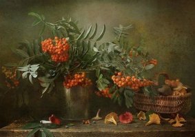 Конечно, талант. И очень часто - дополнительное образование. Чтобы человек понимал, что с чем сочетается и смог увидеть в ерунде сочетаемые цвета и вещи. Здесь даже не поможет и то, что фотограф супер-профессионал. Это выглядит, словно взяли и накидали всего - вы попробуйте. Увидите, что не получится с первого раза. Либо вы - талант :) 

Обожаю фотографии красивых натюрмортов и прекрасно понимаю, что талант не только сделать фото и хорошо его обработать, но и сделать "вкусную" композицию, чтобы цвета и предметы сочетались. Поверьте, это дело не 10 минут.