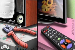 Выкинь пульт от телевизора, в твоем случае только механический переключатель каналов с пассатижами.