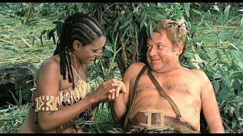 Не знаю, но по мне слабый фильм. Что то не то. Может Курилы, может Куравлев. Книга значительно интересней. А Робинзон и Пятница пусть будут такими:)