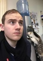 Котэ, похоже, недурственно погулял накануне!:)