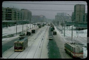 Добавлю ещё фото Новосибирска от Дина Конгера: Вид Красный проспект с путепровода Транссиба