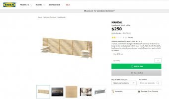 Ikea 250$.  Мое 35$.