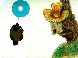 Он такой легкий, что улетел.
Но обещал вернуться.