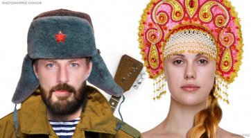 "Женщина носит очки, чтобы продемонстрировать ум."  До слёз.
Что-то с русскими недоработали.