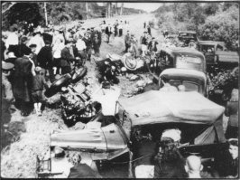 1948 Горький, авария испытателя Соколова со смертельным исходом 09 июня 1948 года Тип D 38/39 760 – 18 человек погибли. В дальнейшем было выпущено специальное правительственное постановление, которым было запрещено использовать зарубежную технику в автомобильных и мотоциклетных соревнованиях. Официально причиной этого запрета было то, что необходимо создавать свои гоночные