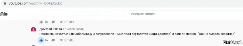 Под одним из роликов на Ютубе про Украину увидел вот такой комент:
