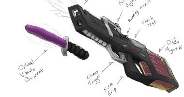 Секретный дизайн-документ личного оружия стелс-пихоты.