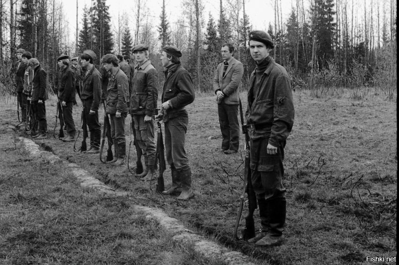 Катунинская средняя школа. 1982 год. Военные сборы в Рикасихе.