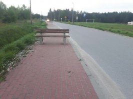 Наверное к олимпиаде поставили.... для тренировки бега с препятствиями. Кто не удержался и вылетел на дорогу во время тренировки, переводится в параолимпиаду. Извините.
