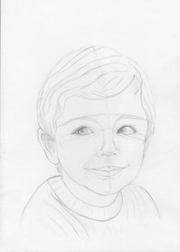 "еще не значит, что это его потолок" Вероятно да. Но не факт. Настоящий художник буквально пятью движениями карандаша рисует вполне узнаваемое человеческое лицо, а не палка-палка-огуречик.
Вот наглядно. Без теней, без фактуры, но на 100% узнаваемо. Сколько здесь линий?