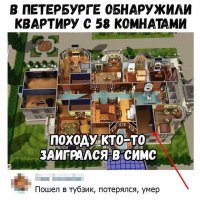 как раз тубзик в этих хоромах смешной))