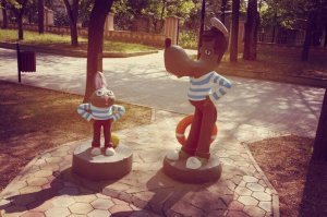 Евпатория. Аллея сказок, недалеко от Центральной набережной.