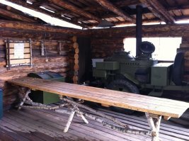 Военная передвижная полевая кухня КП-130, найденная в кустах