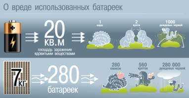 это все хорошо, только непонятно, как это будет контролироваться, батарейка же маленькая, и никто не будет стоять и осматривать твой мусор перед выбросом. Все будет держаться только на совести граждан. Не хватает пунктов приема, 1-2 по району, да и о каких они батарейках говорят, если у нас люди с пластиком разобраться никак не могут. К сожалению, судьбой ежиков и червяков наш народ не замотивируешь, экологией планеты тоже. Надо как раньше в СССР: сдал макулатуру - получил книжку. Например, два года подряд в детском садике проводили сбор батареек и пищевых пластиковых крышек с цифрой 2 в треугольнике, даже своего рода соревнование устроили кто больше за год принесет. Деньги от утилизации шли на помощь детскому дому. Узнав, что мы собираем батарейки и крышки, все друзья, колгеги и родственники стали тоже их собирать и передавать нам целыми пакетами. Вроде и дух соревнования не отпускает, и доброе дело сделал, детям помог. И еще огромный жирный плюс, что ребенок с детства учится правильному обращению с мусором. Доходило даже до того, что подбирал на улице валяющиеся крышки